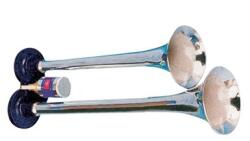  12-24V-ról üzemeltethető két tónusú króm kürt