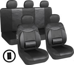  Univerzális 11 részes deréktámaszos üléshuzat szett - fekete - AG28505