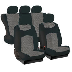  Prestige 11db-os univerzális üléshuzat szett - légzsákos - osztható - fekete/szürke