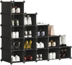 Timeless Tools Kombinálható tároló kocka 15db - fekete