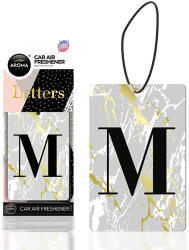Aroma Car illatosítő - betűk - fekete - M