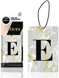 Aroma Car illatosítő - betűk - fekete - E