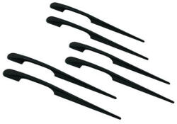 LAMPA "Long-Fin" - oldaldekoráció - hosszú - fekete - 6db