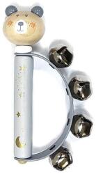 Száncsengő állatfigurás, szürke (maci)