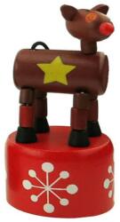  Karácsonyi nyomogatós figura (rénszarvas)