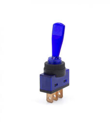 AE Világító billenőkapcsoló - kék - 12V 20A