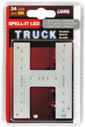 LAMPA Led-es betű - "H" - 24 V - 90mm - fehér
