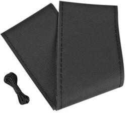 LAMPA Kormányvédő valódi bőr, 37-39cm - fekete