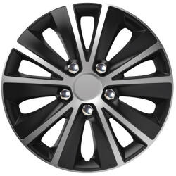 VERSACO Rapide NC 15" dísztárcsa szett, 4 darabos garnitúra, fekete-ezüst színű