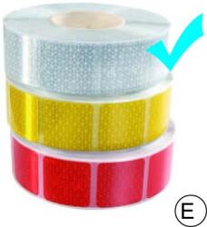  Fényvisszaverő szalag fehér kockás