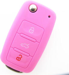  VW gumi autókulcs tok - pink - W14904-11P