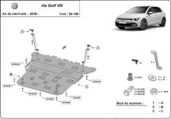 Scut Protection VW Golf 8, 2019-2024 - Acél Motor, váltó és hűtővédő lemez