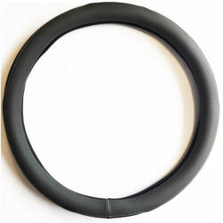  Műbőr szellőző kormányvédő - 36-38cm - fekete/szürke - KV-HB27949 BK/G