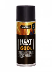 Maston hőálló festék 600°C - matt fekete - 400ml