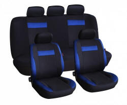 ANMA - 9 részes univerzális üléshuzat szett - fekete-kék