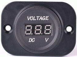 MAXSPEED digitális, beépíthető autós voltmérő - 9-30V