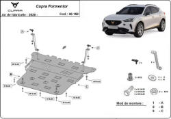 Scut Protection Cupra Formentor, 2020-2024 - Acél Motor, váltó és hűtővédő lemez
