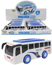  Műanyag rendőrbusz fénnyel és hanggal