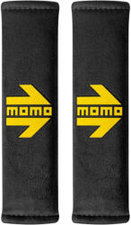 MOMO biztonsági öv párna - fekete/sárga - párban