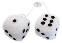 CARPOINT plüss dobókocka tükörre - fehér