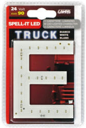 LAMPA Led-es betű - "E" - 24 V - 90mm - fehér