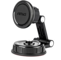 AMiO 360°-ban elforgatható öntapadós telefontartó - mágneses
