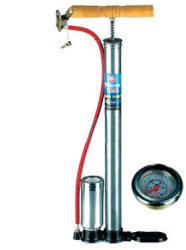 MAXSPEED nyomásmérős kézi pumpa - ezüst