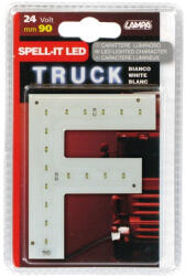 LAMPA Led-es betű - "F" - 24 V - 90mm - fehér