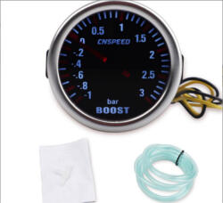  Turbónyomás mérőóra fekete számlappal - 84054 3BAR