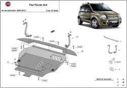 Scut Protection Fiat Panda 4x4, 2003-2012 - Acél Motorvédő lemez
