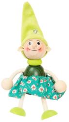  Rugós figura (manó-lány, zöld)