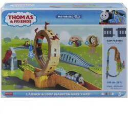 Mattel Fisher-Price Thomas a gőzmozdony motorizált vonatszett sínpályával és hurokkal