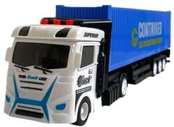  Teherautó, el. , hang+fény, autóhang, 3 szín, 35x12 cm dob