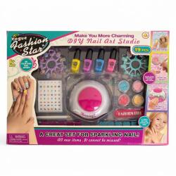  Köröm dekor klt. , körömlakk szárító el. , körömlakk, + kieg. , smink, 39x28 cm dob - vackorjatek