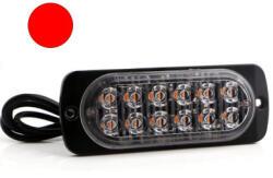 12LED-es stroboszkóp - piros - E jel - 12-24V - 18073