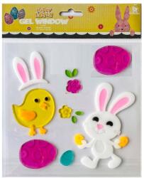 Zselés ablakdísz (nyuszi + csibe) - vackorjatek