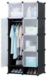 Timeless Tools Műanyag elemes szekrény - fekete - extracar