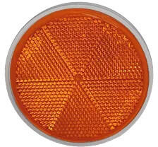  Öntapadós kerek prizma - sárga - 74mm - 1db