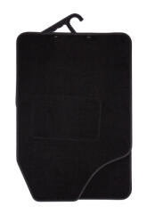 Bottari 4 részes, autós szőnyegszett, univerzális, textil, szövet, fekete színű