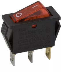  Billenő kapcsoló - piros - 10A-250V