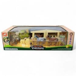  Szerelõs farm klt. , +istálló, +teherautó, 42x15 cm dob