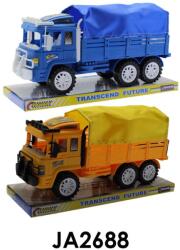  Teherautó, ponyvás, lend. , 2 szín, 32x18 cm plf