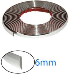  Dekorációs króm díszcsík 15m hosszú 6mm széles - KCS-A-6