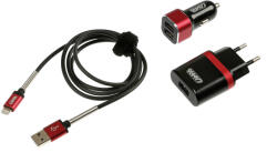 LAMPA 3 az 1-ben mobil töltő szett - 12/24V - 100/230V