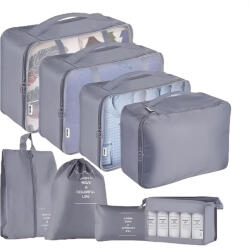 Timeless Tools Bőröndrendszerező szett 8 darabos - szürke