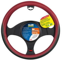 LAMPA Club - kormányvédő, műbőr, 37-39cm, fekete-piros színű