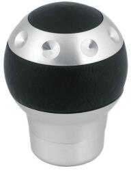 LAMPA Sebváltógomb - bőr-alu - fekete, gömb