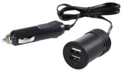 LAMPA Szivargyújtós USB töltő - 2xUSB