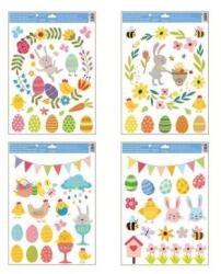 PLUS LINE Mókás húsvéti nyuszi mintájú ablakmatrica - 30 x 42 cm, többféle (AN6898) - vackorjatek