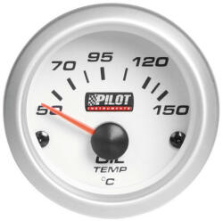 LAMPA olajhőfok mérő fehér számlappal - 52mm